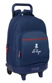 Plecaki - Safta EL PULPO - Duży plecak na kółkach, kompaktowy, zdejmowany, idealny dla dzieci w różnym wieku, wygodny i wszechstronny, jakość i wytrzymałość, 33 x 22 x 45 cm, Granatowy, M, Casual - miniaturka - grafika 1