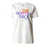 Koszulki i topy damskie - Damski t-shirt The North Face Foundation Graphic Tee S/S Eu gardenia white/black - XS - miniaturka - grafika 1