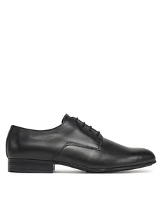 Calvin Klein Półbuty Almond Derby HM0HM01705 Czarny - Półbuty męskie - miniaturka - grafika 1