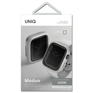 UNIQ etui Moduo Apple Watch Series  4/5/6/7/8/SE 44/45mm kredowy-szary/chalk-grey - Akcesoria do smartwatchy - miniaturka - grafika 4