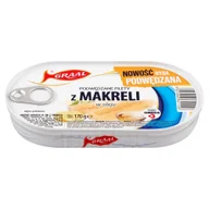 Konserwy i dania rybne - .Graal Podwędzane Filety z Makreli w Oleju 170 g - miniaturka - grafika 1