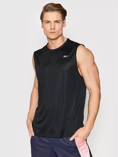 Koszulki sportowe męskie - Reebok Koszulka techniczna Workout Ready Tech GJ0852 Czarny Regular Fit - grafika 1