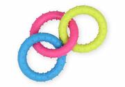 Zabawki dla psów - PET NOVA Pet Nova Ringo miętowe Rings z gumy mix kolorów 18,5cm PPTN001 - miniaturka - grafika 1