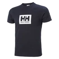 Koszulki męskie - Męska Koszulka z krótkim rękawem HELLY HANSEN HH BOX T 53285_599 – Granatowy - miniaturka - grafika 1