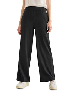 Street One Damskie spodnie do biegania z kory, czarny, 42W / 30L - Spodnie damskie - miniaturka - grafika 1