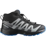 Buty dla chłopców - Buty dziecięce Salomon Xa Pro V8 Mid Waterproof Rozmiar butów (UE): 37 / Kolor: czarny/szary - miniaturka - grafika 1