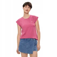 Koszulki i topy damskie - PEPE JEANS KOSZULKA DAMSKA T-SHIRT LORY FUTURE RÓŻOWA r.S - miniaturka - grafika 1