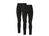 Kalesony - LIVERGY® Kalesony męskie długie z rozporkiem, 2 pary (S, Czarny) - miniaturka - grafika 1