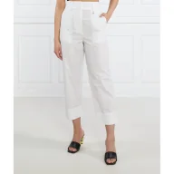 Spodnie damskie - Patrizia Pepe Spodnie | Straight fit - miniaturka - grafika 1