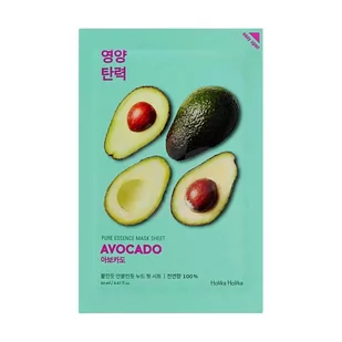 Holika Holika Pure Essence Mask Sheet Avocado antyoksydacyjna maseczka z ekstraktem z awokado 20ml - Maseczki do twarzy - miniaturka - grafika 1