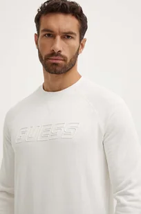 Guess bluza ALDWIN męska kolor beżowy z nadrukiem Z4YQ16.KAIJ1 - Bluzy męskie - miniaturka - grafika 1