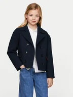 Płaszcze damskie - Tommy Hilfiger Płaszcz przejściowy KG0KG08053 Granatowy Regular Fit - miniaturka - grafika 1