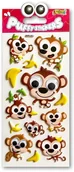Szkolne artykuły papiernicze - Naklejki puffy Monkey Eyes - miniaturka - grafika 1