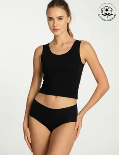FIGI JULIMEX COTTON MOOD MAXI CZA (kolor czarny, rozmiar XXL) - Majtki damskie FIGI JULIMEX COTTON MOOD MAXI CZA (kolor czarny, rozmiar XXL) - Majtki damskie - miniaturka - grafika 1