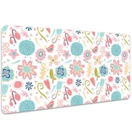 Podkładki na biurko - Mata z nadrukiem na biurko Kolorowe wzory 100x50 cm, Dywanomat - miniaturka - grafika 1