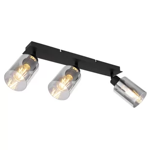 Globo Hadera 15465-3 plafon lampa sufitowa spot 3x15W E27 dymiony/czarny - Lampy sufitowe - miniaturka - grafika 1