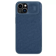 Etui i futerały do telefonów - Nillkin Qin Cloth Pro Case etui do iPhone 14 Plus osłona na aparat kabura pokrowiec obudowa z klapką niebieski - miniaturka - grafika 1