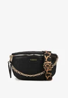 Nerki - Czarna Tłoczona Nerka Ozdobiona Łańcuszkiem z Napisem Liorene - miniaturka - grafika 1