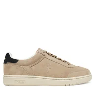 Sneakersy męskie - Sneakersy Polo Ralph Lauren 809960927003 Beżowy - miniaturka - grafika 1