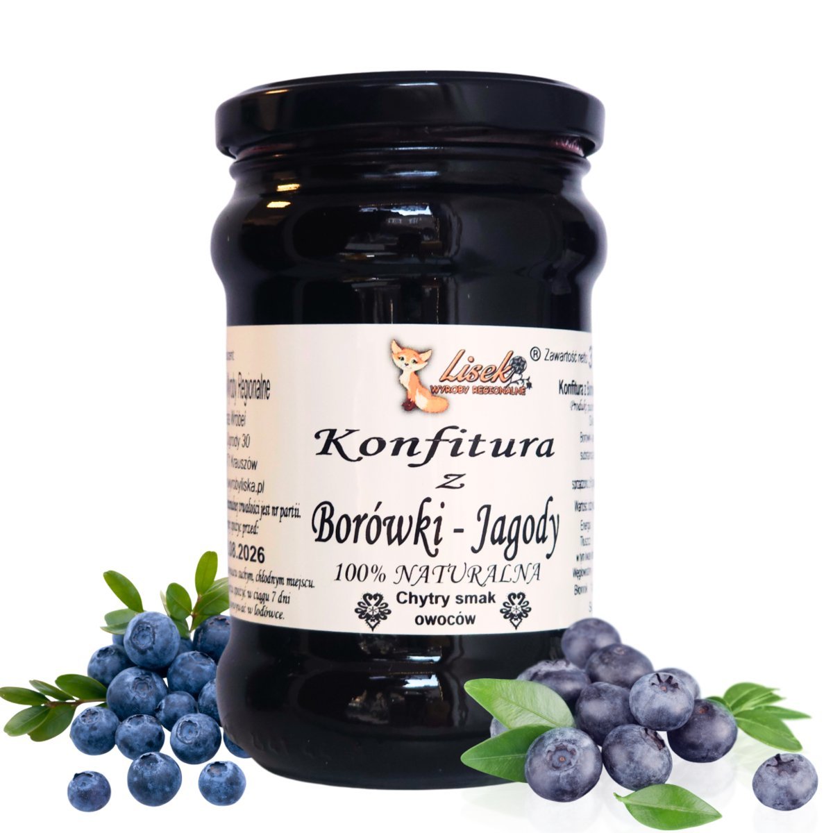 Konfitura z Borówki i Jagody 370g – Naturalna, Ręcznie Robiona!
