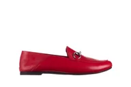 Mokasyny damskie - Półbuty Bayla-161 088 6415 Czerwony, Skóra naturalna - miniaturka - grafika 1