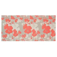 Maty antypoślizgowe - Mata łazienkowa Premium PVC 65 cm czerwony kwiaty - miniaturka - grafika 1