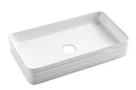 Umywalki - UMYWALKA NABLATOWA AKTE INVENA TREND, 66 CM, PROSTOKĄTNA - miniaturka - grafika 1