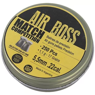 Śrut Apolo Air Boss Match Competition 5.5 mm, 250 szt. 1.10g/17.0gr (30302) - Amunicja do wiatrówek - miniaturka - grafika 1