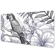 Podkładki na biurko - Mata na biurko Rysowana papuga 120x60 cm - miniaturka - grafika 1