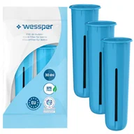 Wkłady filtrujące - 3X Wkład / Filtr Wessper (Zamiennik) Do Butelek Filtrujących Dafi Niebieski - miniaturka - grafika 1