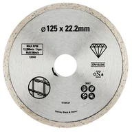 Akcesoria do elektronarzędzi - Stanley Tarcza diamentowa 125mm do płytek ceramicznych STA38007 STA38007 - miniaturka - grafika 1