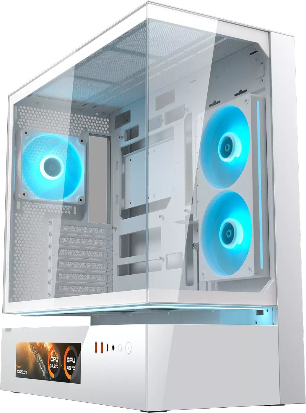 COUGAR Obudowa Midi-Tower CFV235 Vision, ARGB, Szkło, Biały CGR-2DA4W-V