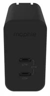 Ładowarki do telefonów - Mophie Gan Charger Dual - ładowarka sieciowa z podwójnym wejściem USB-C 67W biała - miniaturka - grafika 1