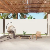 Pawilony ogrodowe - vidaXL Zwijana markiza boczna, kremowa, 220x1000 cm vidaXL - miniaturka - grafika 1