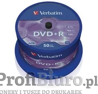 Nośniki danych - Płyty Verbatim DVD+R 4,7GB 16x - Cake Box - 50 szt.- Matt Silver - miniaturka - grafika 1