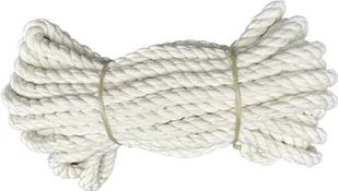 Lina bawełniana kręcona żeglarska sznur 10mm 10m - Żeglarstwo - miniaturka - grafika 1