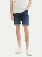 Spodenki męskie - Tom Tailor Szorty jeansowe 1040194 Granatowy Regular Fit - miniaturka - grafika 1