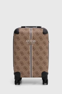 Guess walizka KALLISTO kolor brązowy TWB760 49830 - Walizki - miniaturka - grafika 1