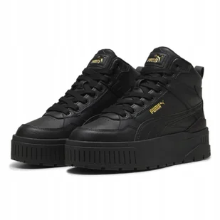 Buty damskie jesienne wysokie Puma Karmen II Idol Mid 39746302 czarne 39 - Buty sportowe damskie - miniaturka - grafika 1