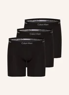 Majtki damskie - Calvin Klein Bokserki Icon Cotton Stretch, 3 Szt. schwarz - miniaturka - grafika 1