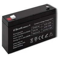 Baterie do zasilaczy awaryjnych UPS - Qoltec Qoltec Akumulator AGM 6V 7.2Ah 53072 - miniaturka - grafika 1