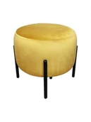 Fotele i pufy dla dzieci - Pufa WILFRED MG VELVET żółta - POLECA nas aż 98% klientów - ZAMÓW (91 822 80 56) - miniaturka - grafika 1