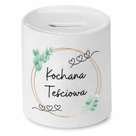 Skarbonki - SKARBONKA DLA TEŚCIOWEJ KOCHANA TEŚCIOWA PREZENT z Nadrukiem ze Zdjęciem - miniaturka - grafika 1