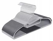 Wieszaki i stojaki - PREMIUM Wieszak wieszaki na ubrania szary 20szt SN - miniaturka - grafika 1