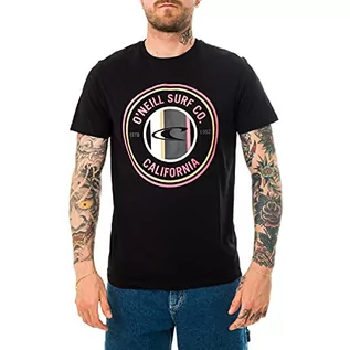 Koszulki męskie - O'Neill O'Neill Lm Club Circle T-Shirt męski podkoszulek (opakowanie 9 szt.) czarny czarny (9010 przyciemniania) M 1A2389 - grafika 1