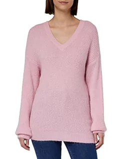 Swetry damskie - Morgan sweter damski, Różowy, L - grafika 1