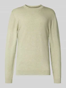 Sweter z dzianiny z prążkowanymi wykończeniami - Swetry męskie - miniaturka - grafika 1