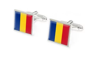 Rumunia - Spinki Do Mankietów Kolorowe - Spinki do mankietów i krawatów - miniaturka - grafika 1