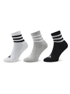 Skarpetki damskie - adidas Zestaw 3 par wysokich skarpet unisex 3S C Spw Mid 3P IC1318 Kolorowy - miniaturka - grafika 1
