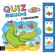 Książki edukacyjne - Aksjomat Quiz malucha z naklejkami od 3 lat praca zbiorowa - miniaturka - grafika 1